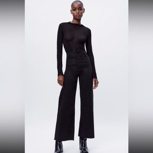 Zara Women's High Rise Black Jeans